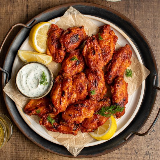 Red pepper chicken wings