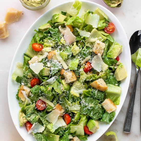 Avocado Caesar Salad