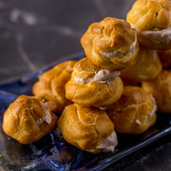 Profiteroles with Orange Ricotta