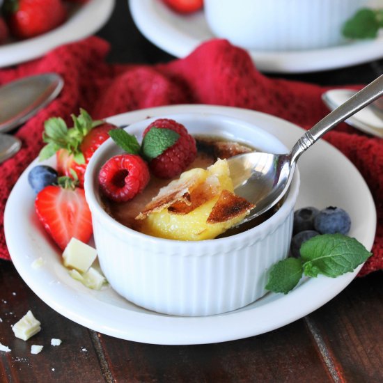 White Chocolate Creme Brulee