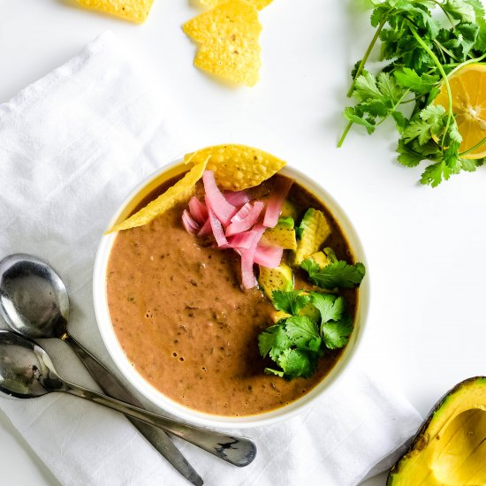 FLAVOURFUL BLACK BEAN SOUP