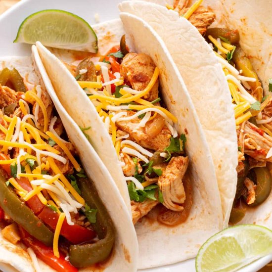 Crockpot Chicken Fajitas