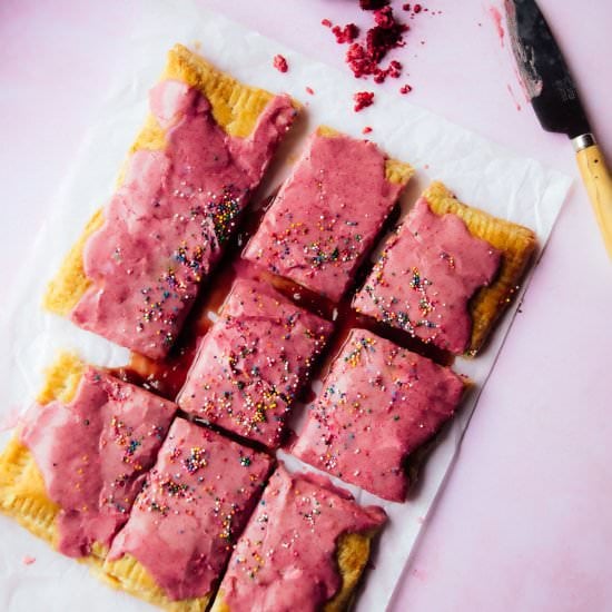 Giant Frosted Strawberry Pop Tart