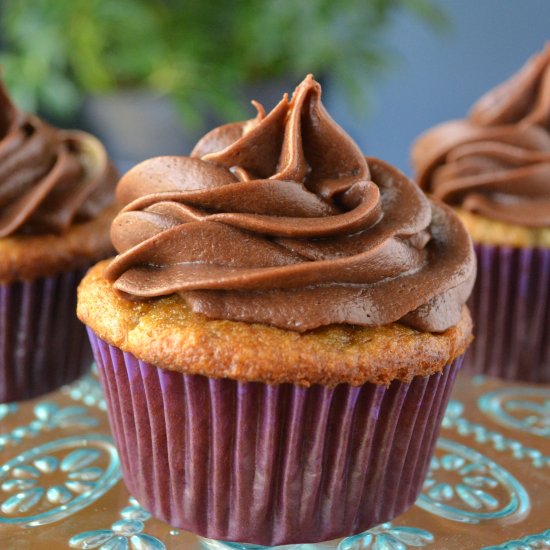 Banana PB Cup Cupcakes