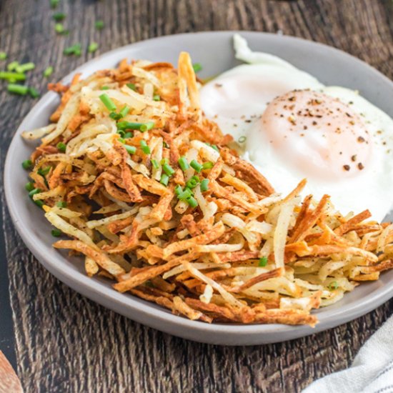 Frozen Hashbrowns in Air Fryer