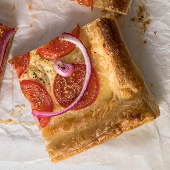 Tomato Puff Pastry Tart