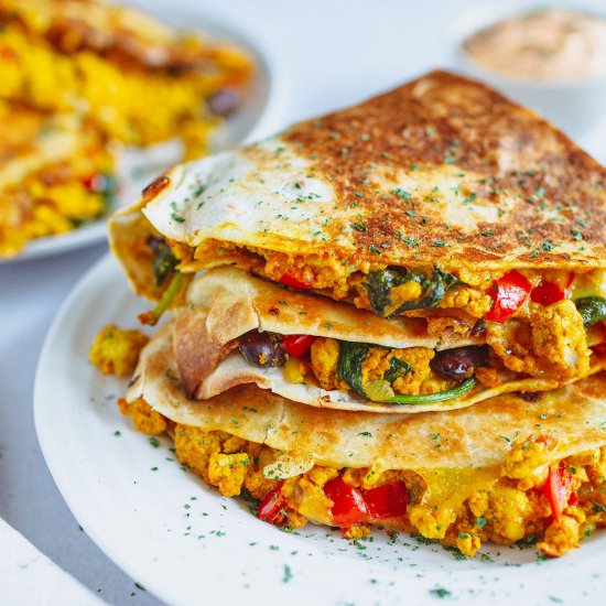 Vegan Breakfast Quesadillas