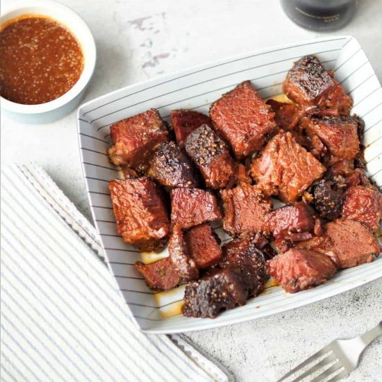 Smoked Corned Beef Burnt Ends