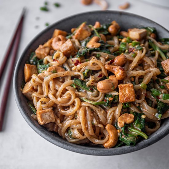 Hoisin Ginger Rice Noodles