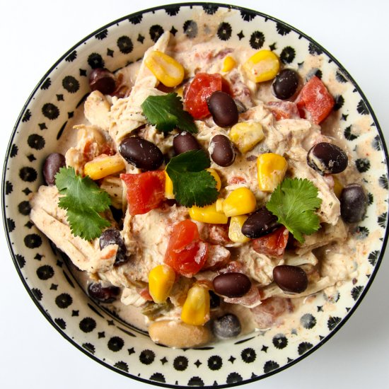 Cream Cheese Chicken Chili