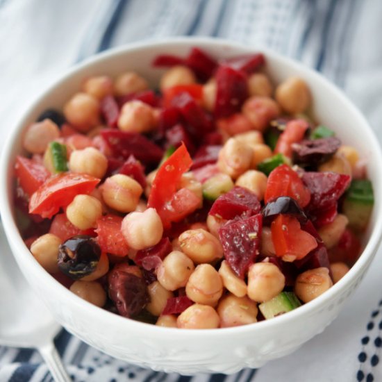 Chickpea Salad with Beets