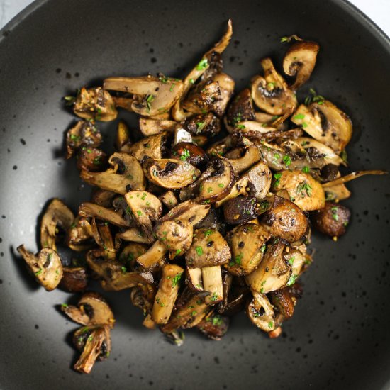 Fast & Healthy Air Fryer Mushrooms