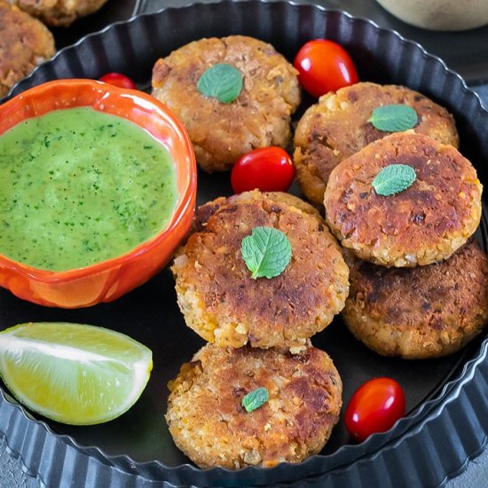 Poha And Oats Cutlets