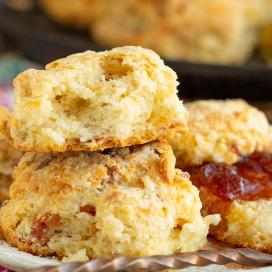 Small Batch BaconCheddar Biscuits