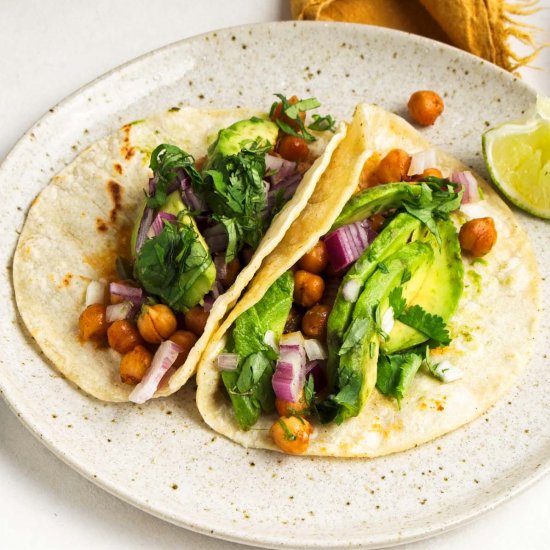 Spicy Chickpea Tacos