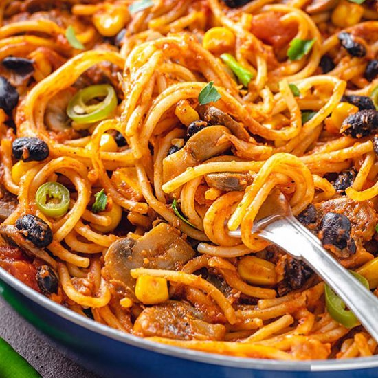 Vegetarian Mexican Pasta