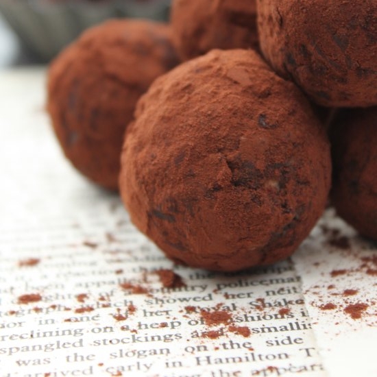 Dark Chocolate Ganache Truffles