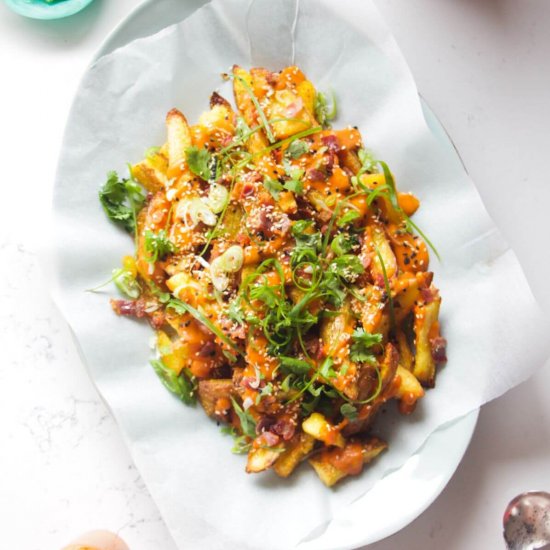 Crispy Spicy Loaded Potato Wedges