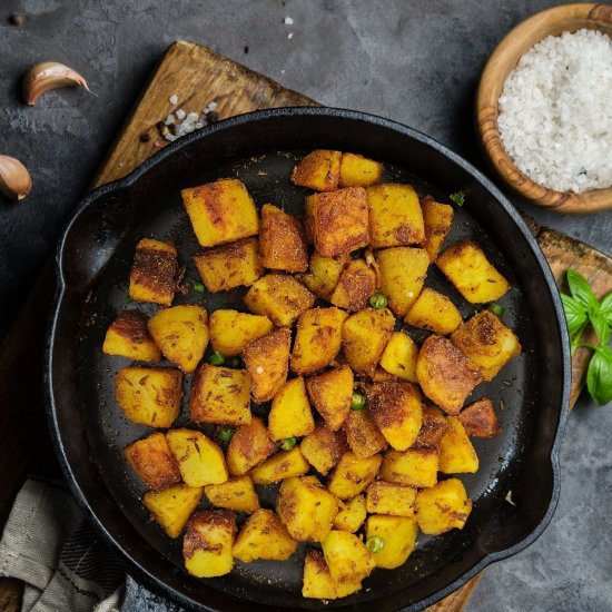 Jeera Aloo [Roasted Cumin Potatoes]