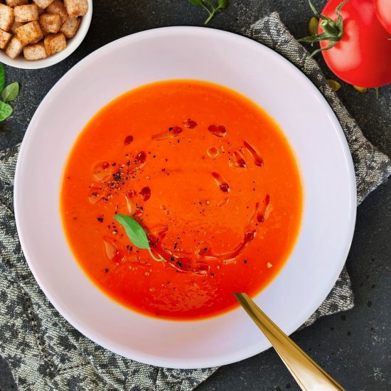 Roasted Red Pepper Tomato Soup