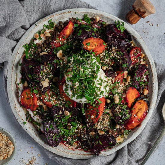 Roasted Beetroot and Labneh Salad