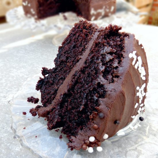 Spelt Chocolate Fudge Cake