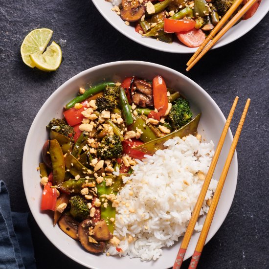 Pad Pak (Thai Vegetable Stir Fry)