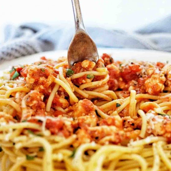 Chicken Spaghetti Bolognese