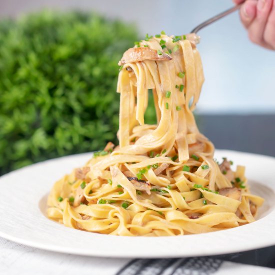 Chicken and Mushroom Tagliatelle