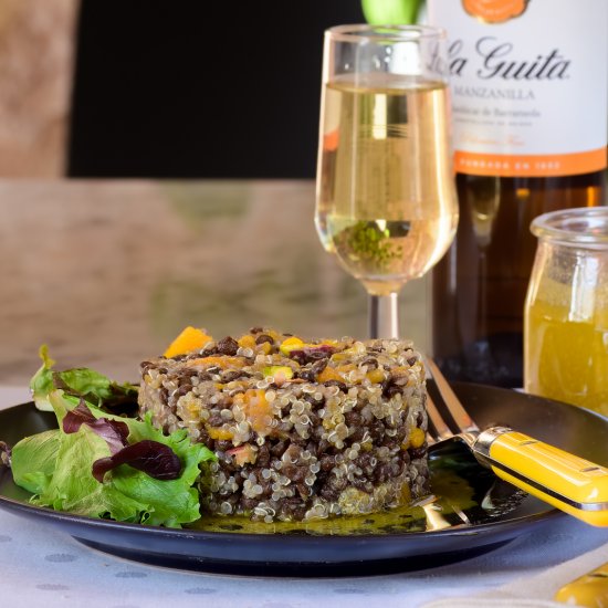 Lentil, quinoa and pumpkin salad