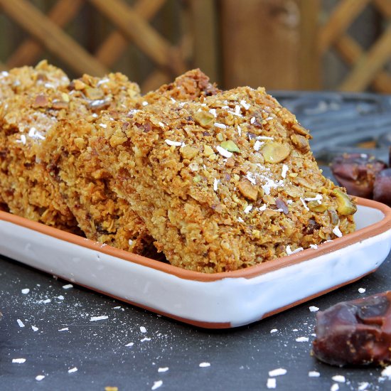 Date Flapjack with Apricot