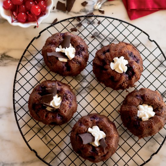 Black Forest Miniature Bundt Cakes