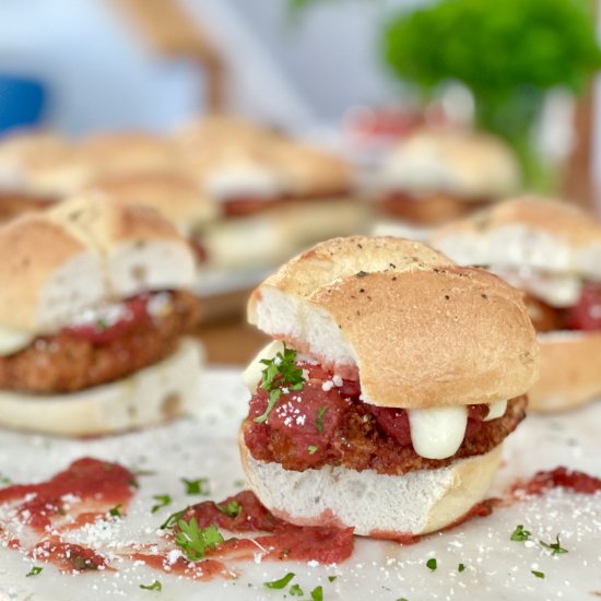 Mini Chicken Parm Sandwiches