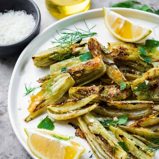 Roasted Fennel With Parmesan Cheese