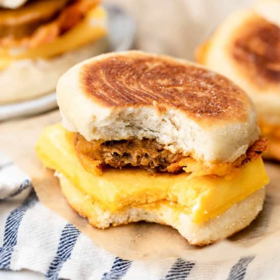 Freezer Breakfast Sandwiches