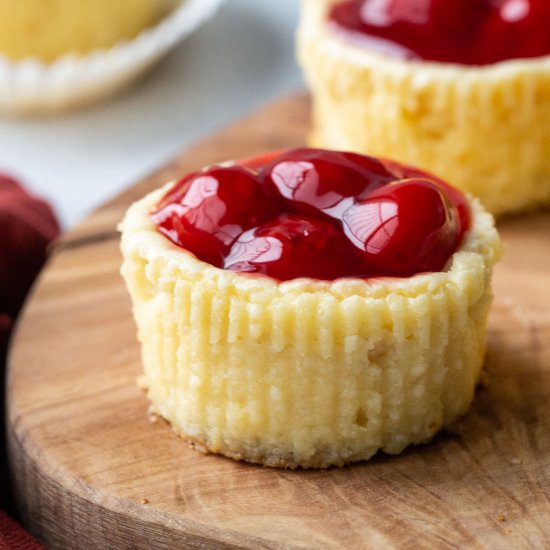 Mini Cherry Cheesecakes