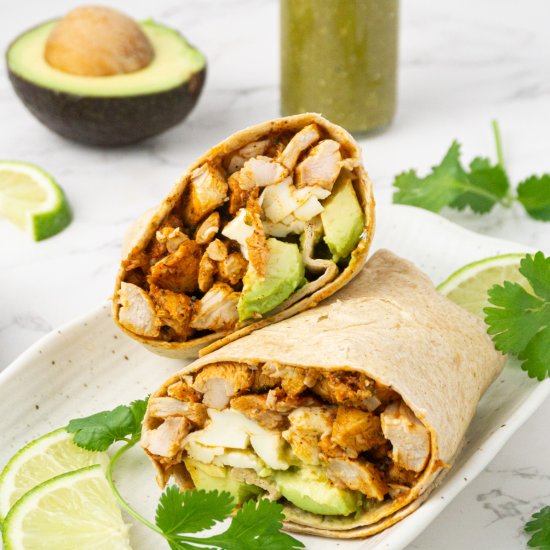 Healthy Chicken Burrito