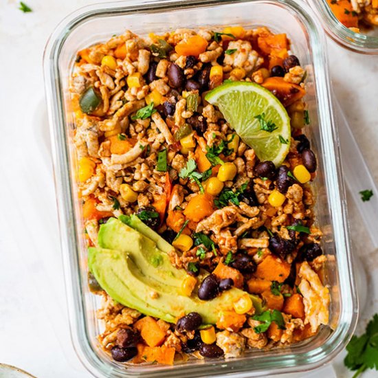 Ground Turkey Skillet w Black Beans