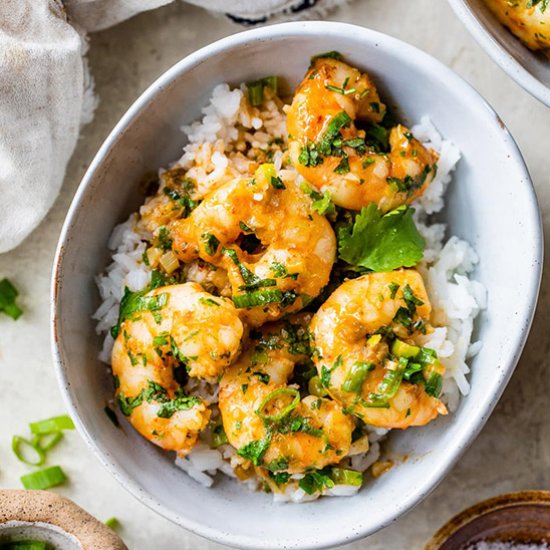 Red Thai Coconut Curry Shrimp