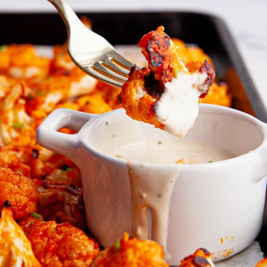 Quick and Easy Buffalo Cauliflower