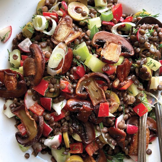 Beluga Lentils Salad