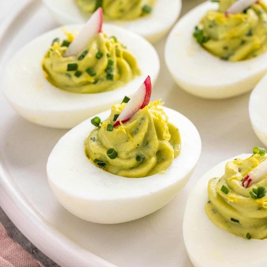 Avocado Deviled Eggs