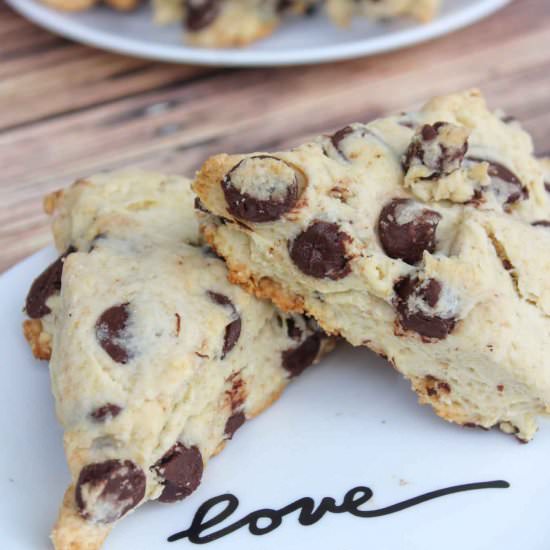 Bakery Style Chocolate Chip Scones