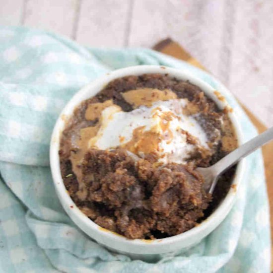 Salted Chocolate Mug Cake