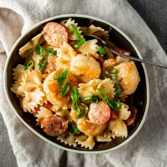 Cajun Shrimp & Sausage Pasta