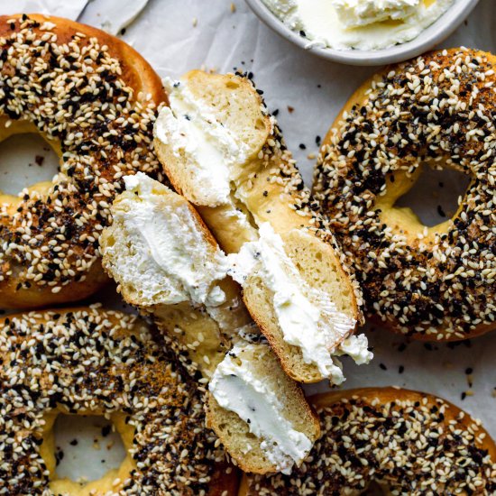 Homemade Onion Bagels