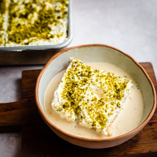 Rasmalai Milk Cake