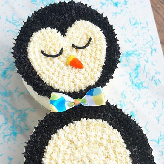 Easy penguin Cake