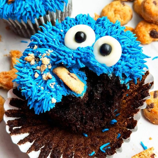 Cookie Monster Cupcakes