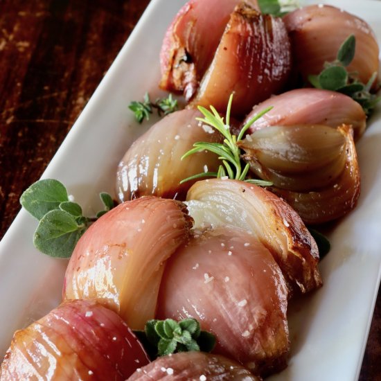 Slow Roasted Red Onions